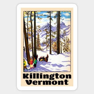 Ski Killington Vermont Vintage Skiing Sticker